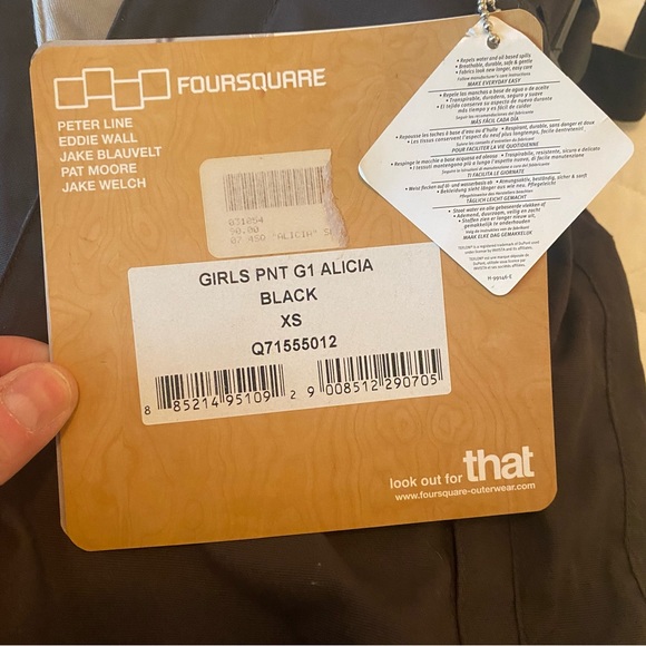 Girls FOURSQUARE size XS snowboard / ski pants - new w/tags - Picture 3 of 6